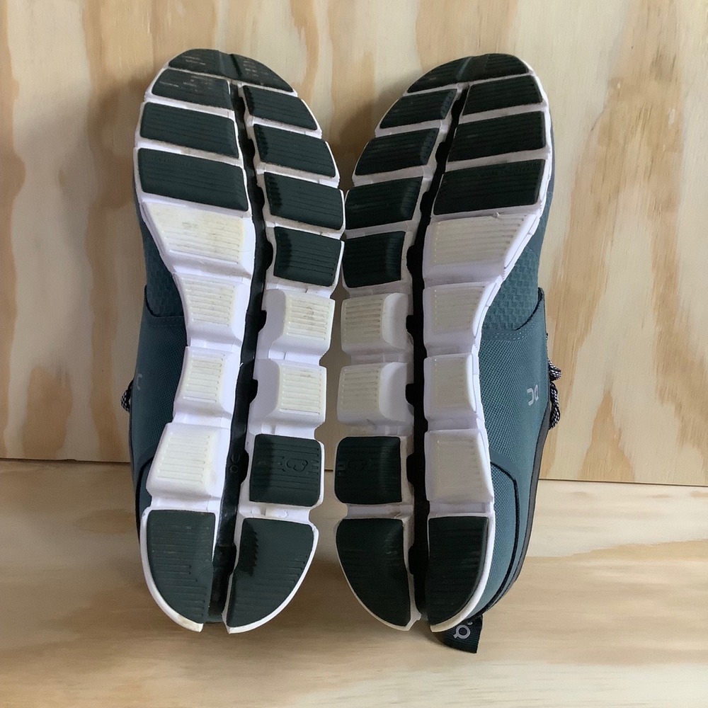 On Running Cloud Sneakers Mens 10 Teal Charcoal Swiss Engineering Running Shoes - Picture 9 of 10